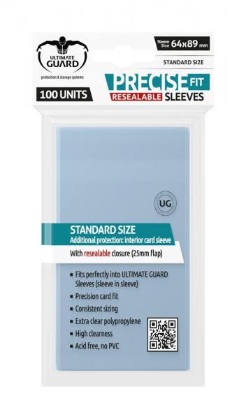 UG Precise-Fit Sleeves Resealable Japan Clear100ct